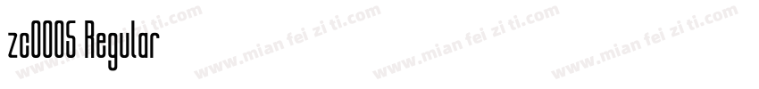 zc0005 Regular字体转换